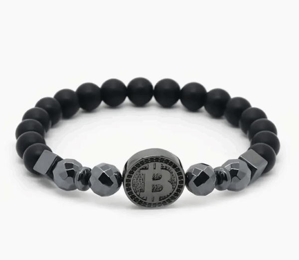 Bitcoin Charm Bracelet for Men - Image 3
