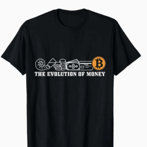 "Evolution of Money" Bitcoin T-Shirt